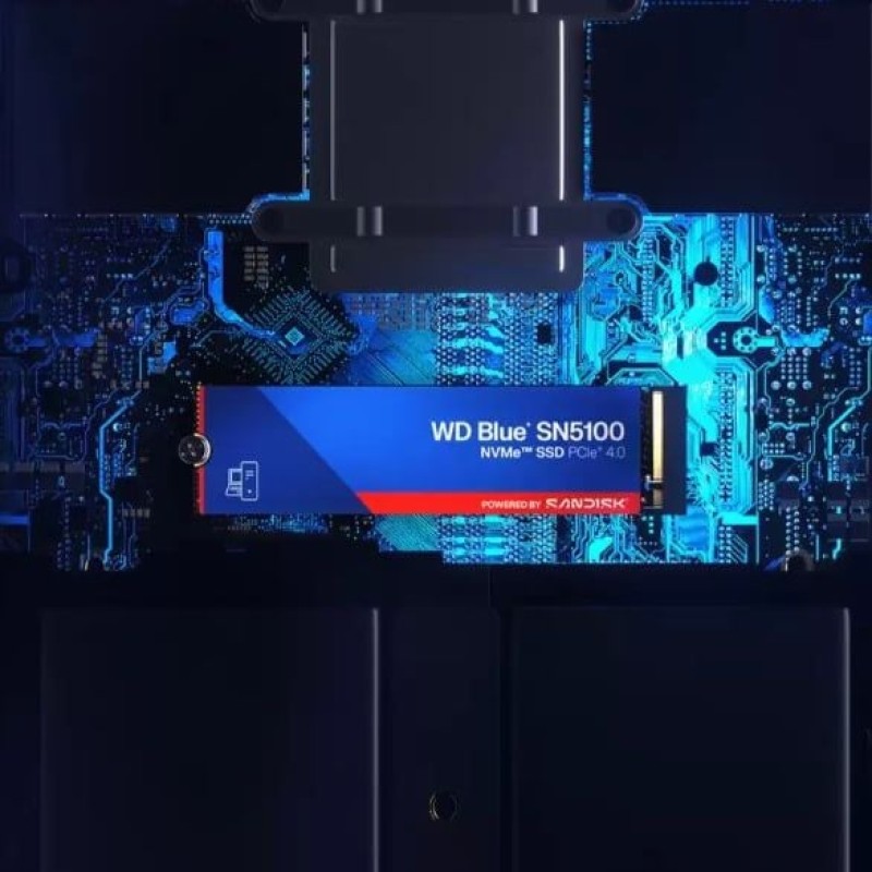 Ổ Cứng SSD WD SN5100 Blue 1TB – M.2 2280 PCIe Gen4 x4 (Đọc 7100MB/s - Ghi 6700MB/s) - (WDS100T5B0E)