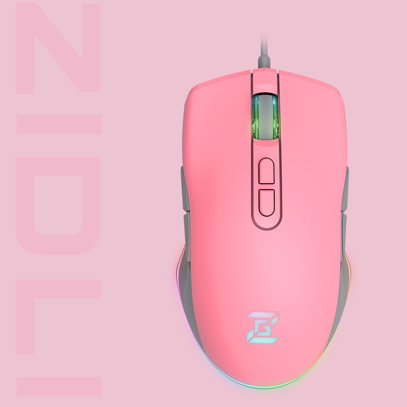 Chuột máy tính có dây Gaming Zidli ZM15 Pink Kute
