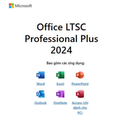 Phần mềm Office Microsoft LTSC Professional Plus 2024 for MAC (1 thiết bị/ Vĩnh viễn)