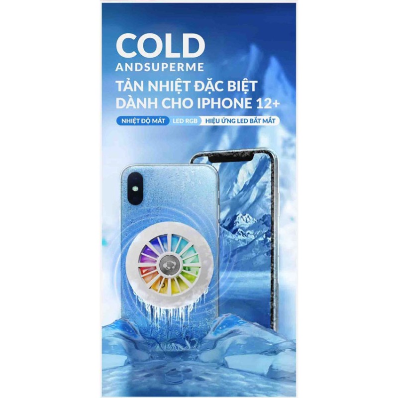 Quạt tản nhiệt điện thoại AKKO Magnetic Phone Cooler P10 - Màu Trắng