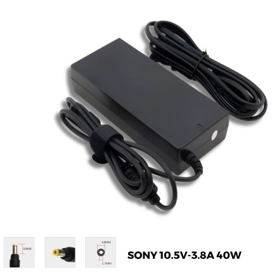 Adapter, Sạc Sony 10.5V - 3.8A chân tròn 4.8 * 1.7mm, Sạc Sony 40W Chính Hãng