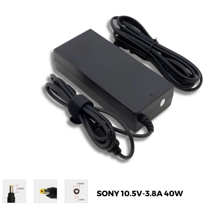 Adapter, Sạc Sony 10.5V - 3.8A chân tròn 4.8 * 1.7mm, Sạc Sony 40W Chính Hãng