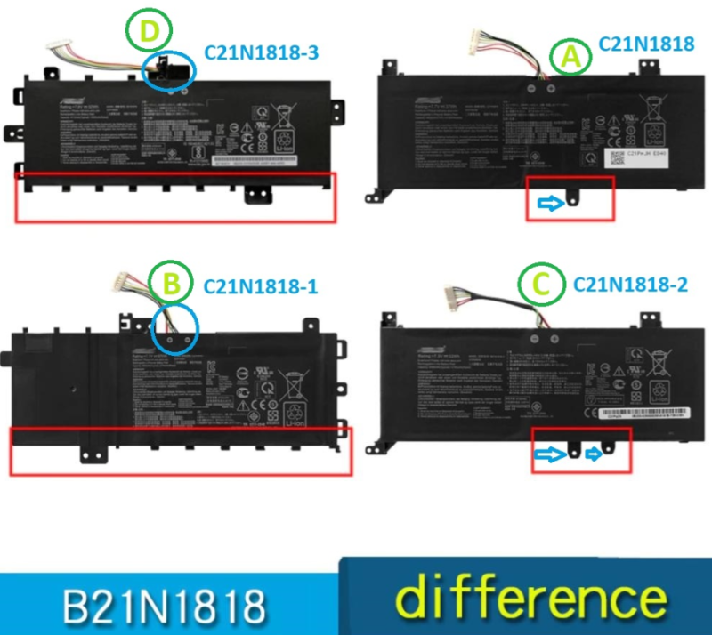 PIN ASUS X509/X512/C21N1818-B