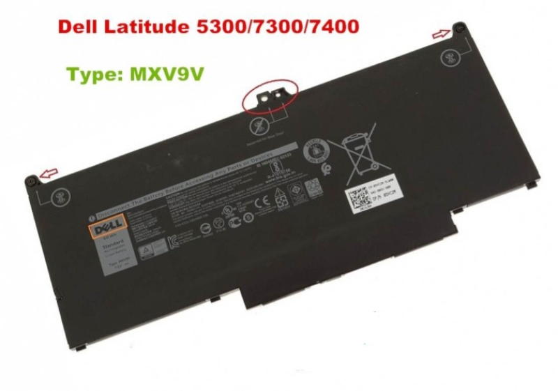 Pin Dell 5300/7300/7400/MXV9V zin