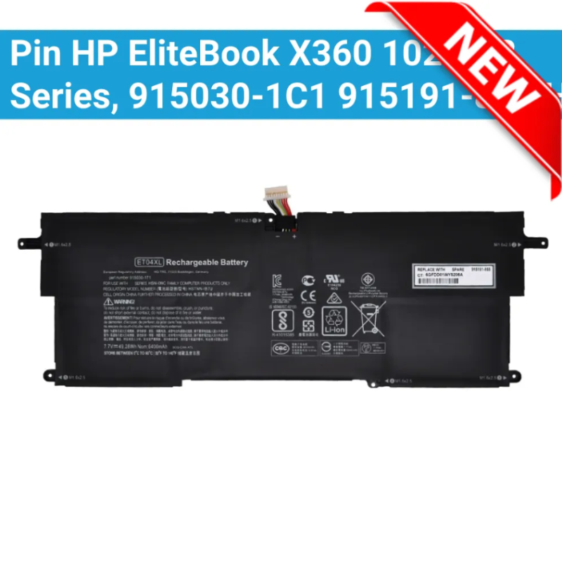 PIN HP EliteBook X360 1020 G2 / ET04XL