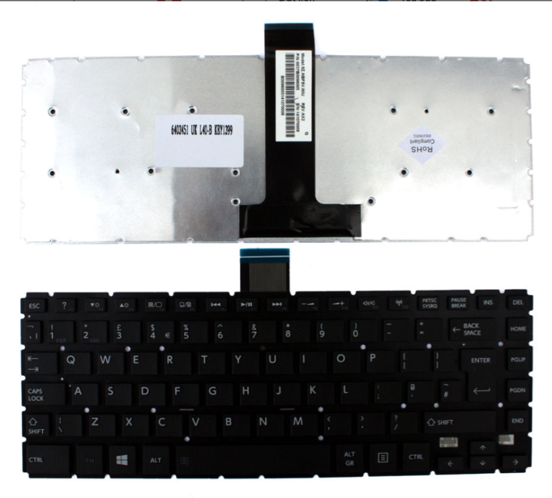 Bàn phím Toshiba L40-B đen