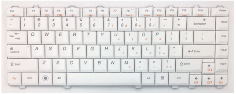 Bàn phím Lenovo Y450 White