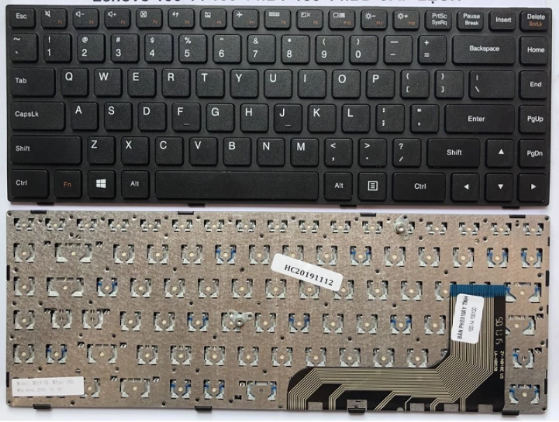 bàn phím lenovo 100-14IBY ( cáp lệch phải )