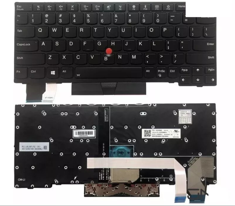 Bàn phím Lenovo X280 đen zin, có chuột, Ko led