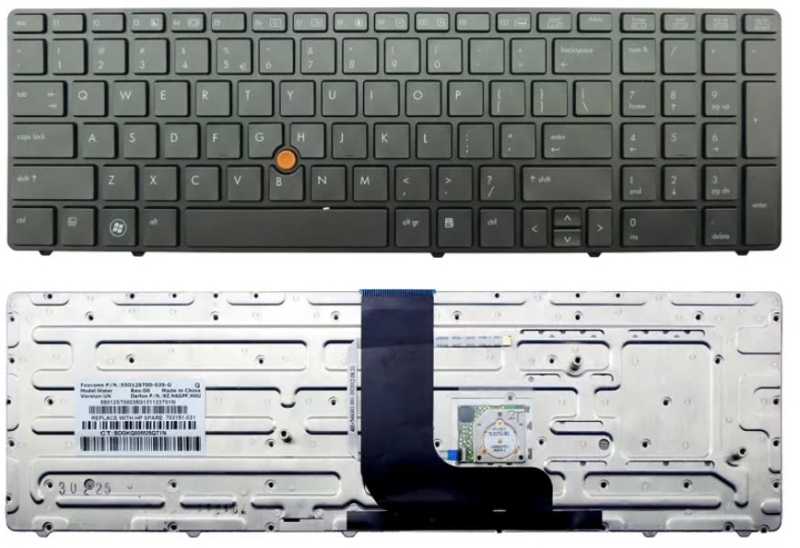 Bàn phím HP 8560W zin có led , có chuột