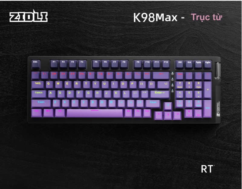 Bàn phím cơ có dây Switch từ tính ZIDLI K98max Magnetic Power