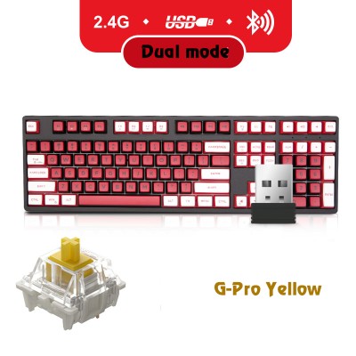 Bàn phím cơ GM1080 Dual mode, G-Pro Yellow