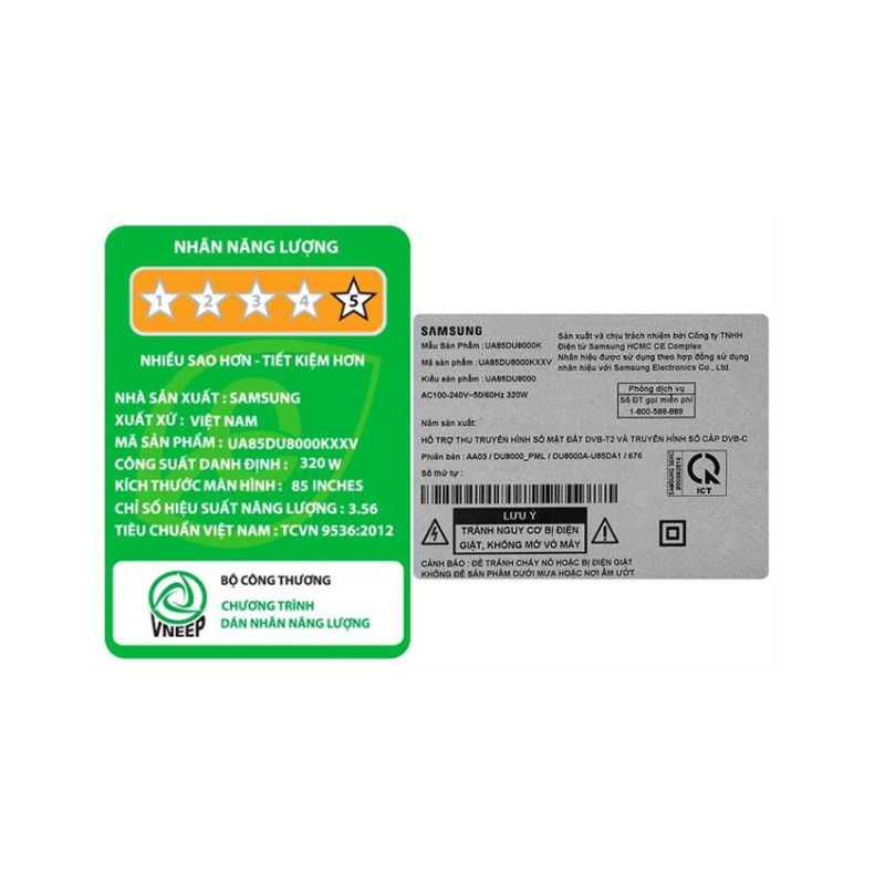 Smart Tivi Samsung UHD 4K 85 inch 85DU8000