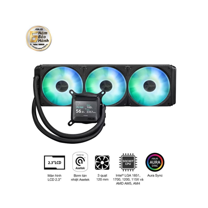 Tản nhiệt nước ASUS ASUS PRIME LC 360 ARGB
