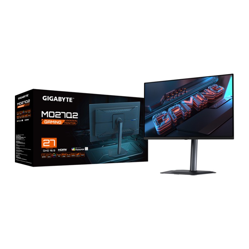 Màn hình Gigabyte MO27Q2 (27 inch/QHD/QD-OLED/240Hz/0.03ms/loa)