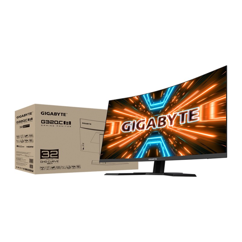 Màn hình Gigabyte G32QC A (31.5 inch/QHD/VA/165Hz/0.03ms/cong)