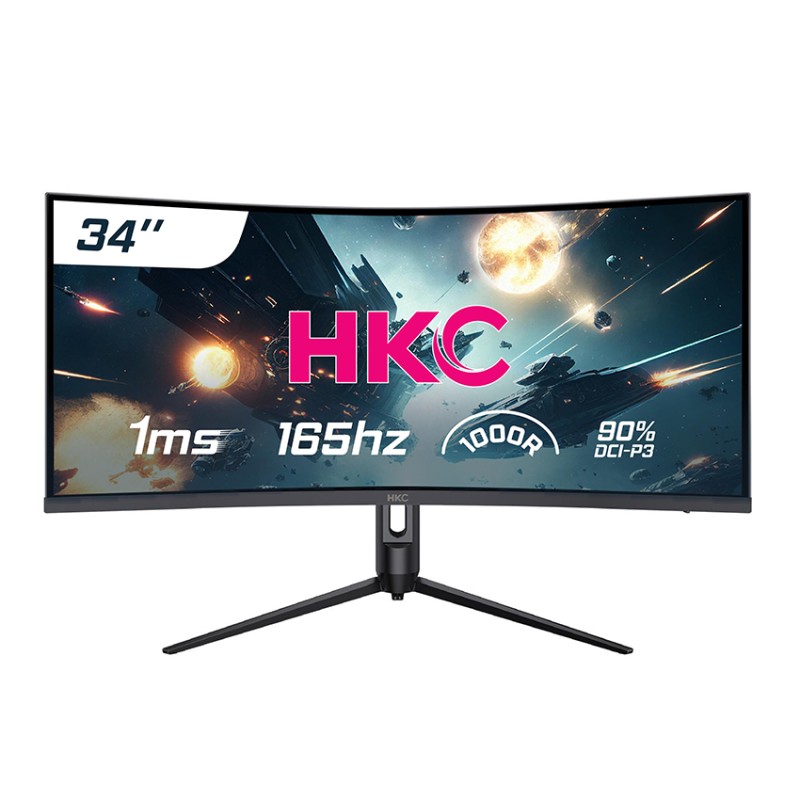 Màn hình HKC MG34H18Q (34 inch/WQHD/VA/165Hz/1ms/loa)
