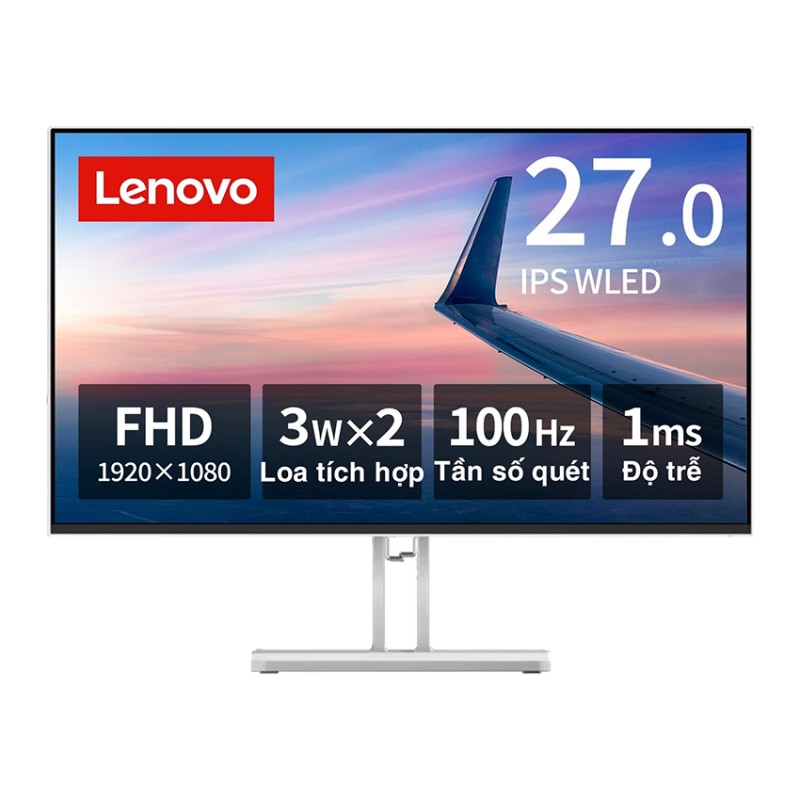 Màn hình Lenovo L27i-4A (27 inch/FHD/IPS/100Hz/1ms/loa) (67BEKAC1VN)