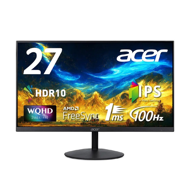 Màn hình Acer SA272U E (27 inch/QHD/IPS/100Hz/4ms/Black)