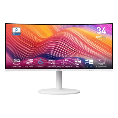 Màn hình MSI MD342CQPW (34 inch/UWQHD/VA/120Hz/1ms/loa/USB-C/cong)