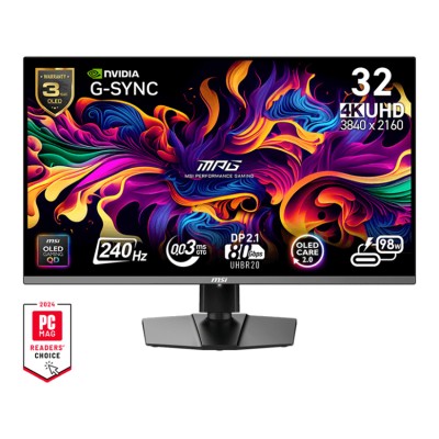 Màn hình MSI MPG 322URX QD-OLED (31.5 inch/UHD/QD OLED/240Hz/0.03ms/USB-C 98W)