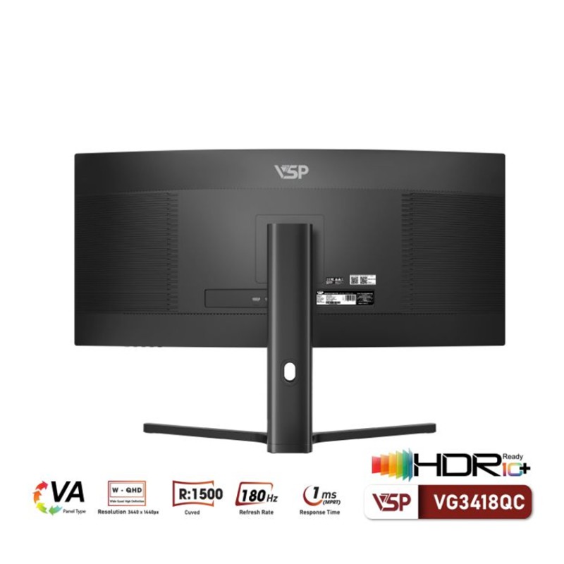 Màn hình VSP VG3418QC (34 inch/WQHD/VA/180Hz/1ms/cong)