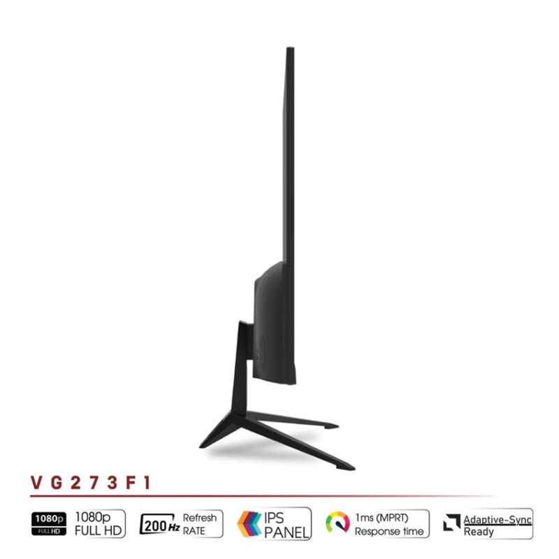 Màn hình VSP VG273F1 Black (27 inch/FHD/IPS/200Hz/1ms)