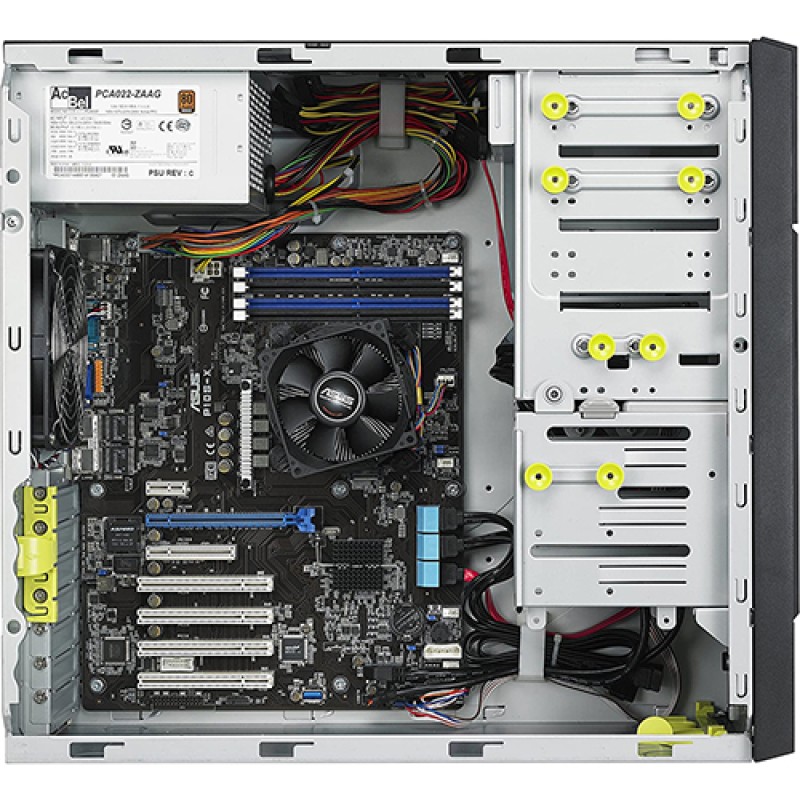 PC SERVER ASUS TS100-E11-PI4-2324G017Z (E-2324G/16GD4/1TB HDD/C256/2 x Intel LAN I210-AT/300W/nOS/ĐEN) (90SF02N1-M00260)
