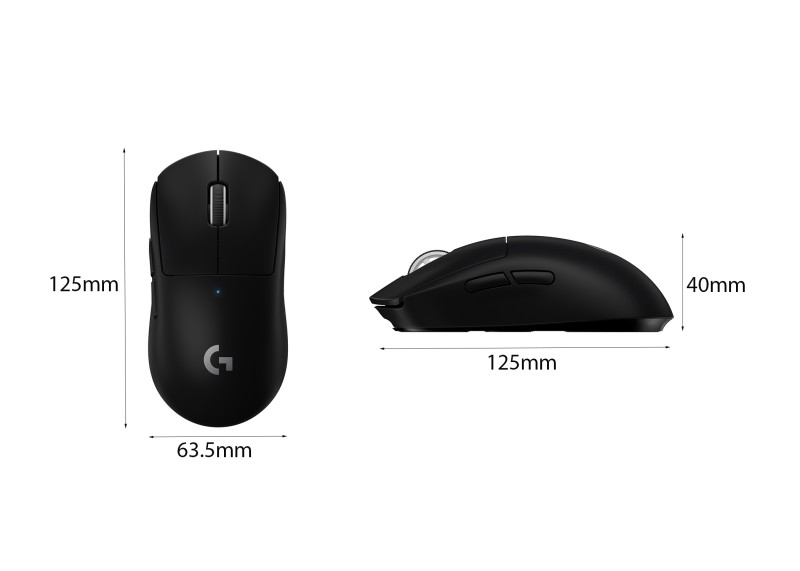 Chuột không dây Logitech Pro X Superlight Black (USB/Đen/910-005882)