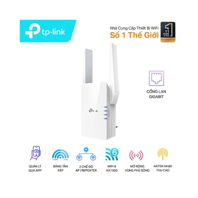 Bộ Mở Rộng Sóng Wi-Fi TP-Link RE505X AX1500
