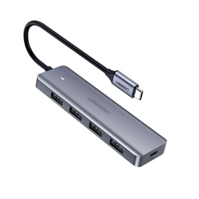 Bộ chia USB Type-C ra 4 cổng USB 3.0 có hỗ trợ nguồn Ugreen 70336