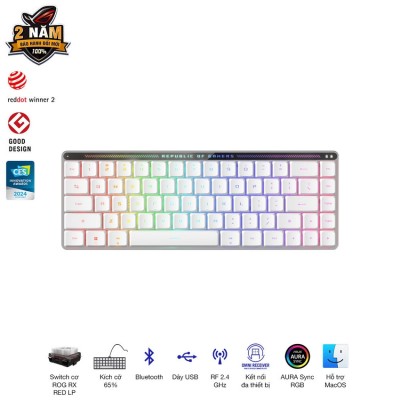 Bàn phím Gaming Asus ROG FALCHION RX LP RED _ 90MP03EC-BKUA10