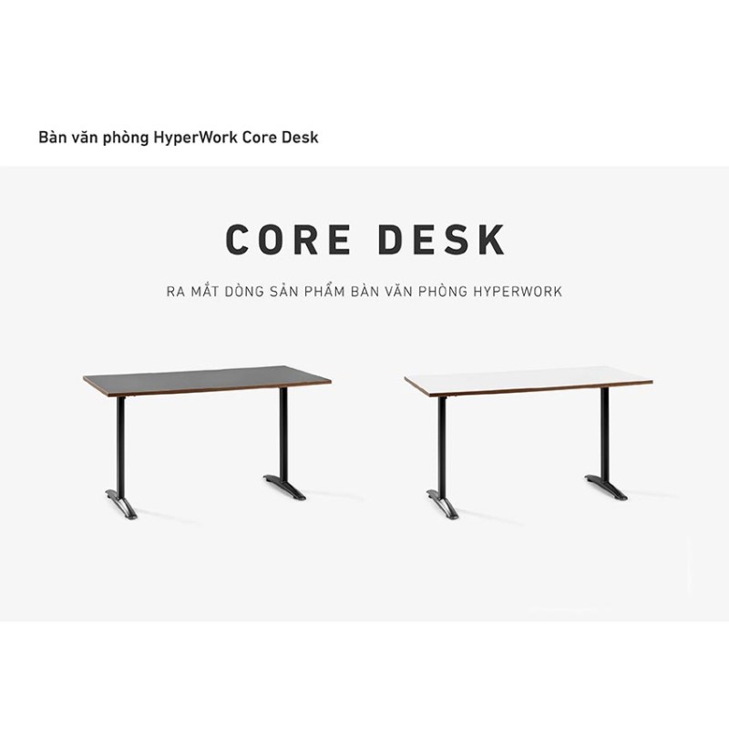 Khung bàn HyperWork Core Desk HPW-DK01-BLK-V1-1 Đen (Chưa bao gồm mặt bàn)