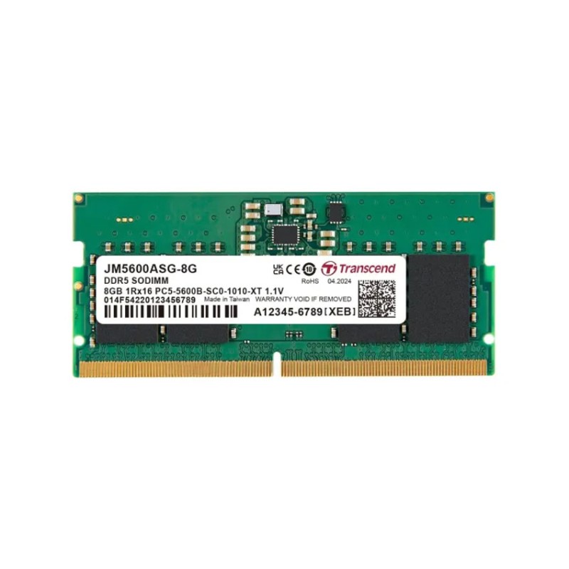 Ram Laptop Transcend (JM5600ASG-8G) 8G (1x8GB) DDR5 5600MHz