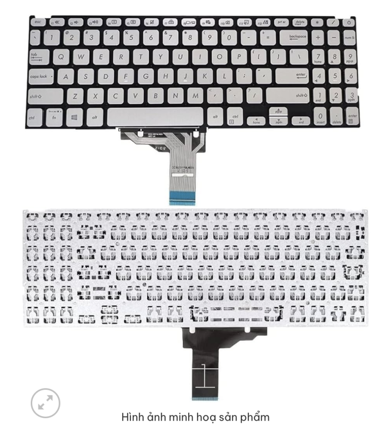 Bàn phím asus X509/X515 bạc