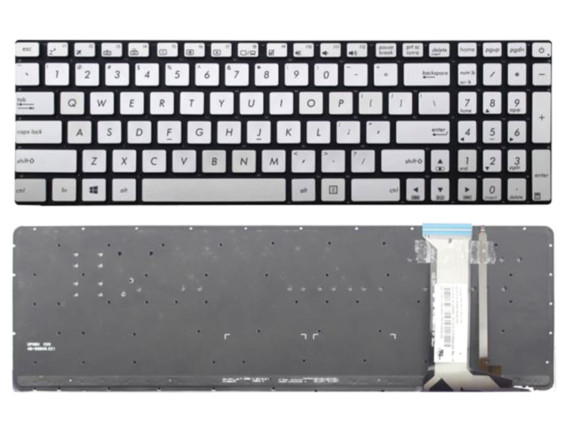 Bàn phím Asus N551/G551 Bạc Led