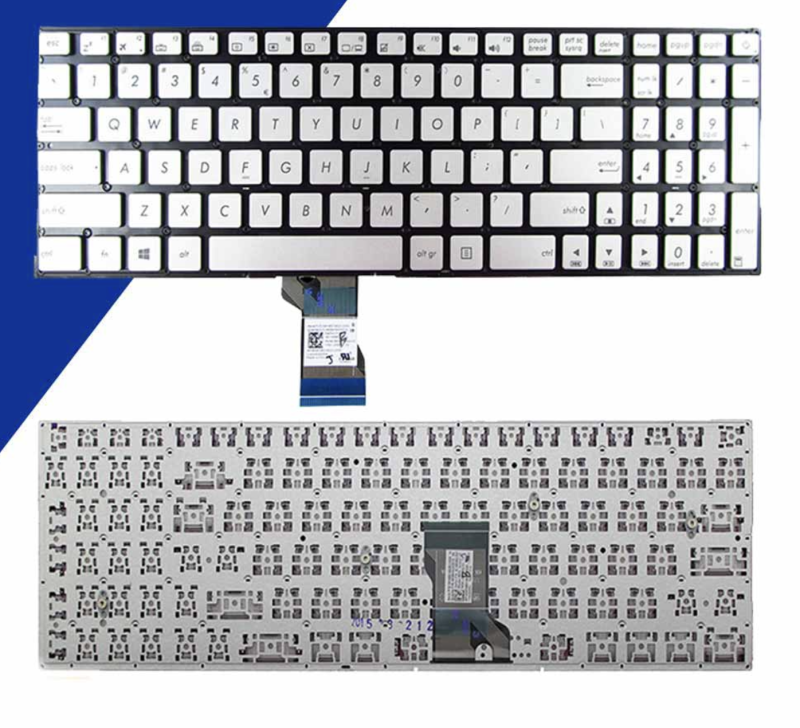 Bàn phím Asus UX501 bạc có nút nguồn led