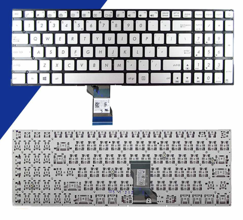 Bàn phím Asus UX501 bạc không nút nguồn