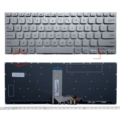 Bàn phím Asus X412/ A412 bạc zin có led