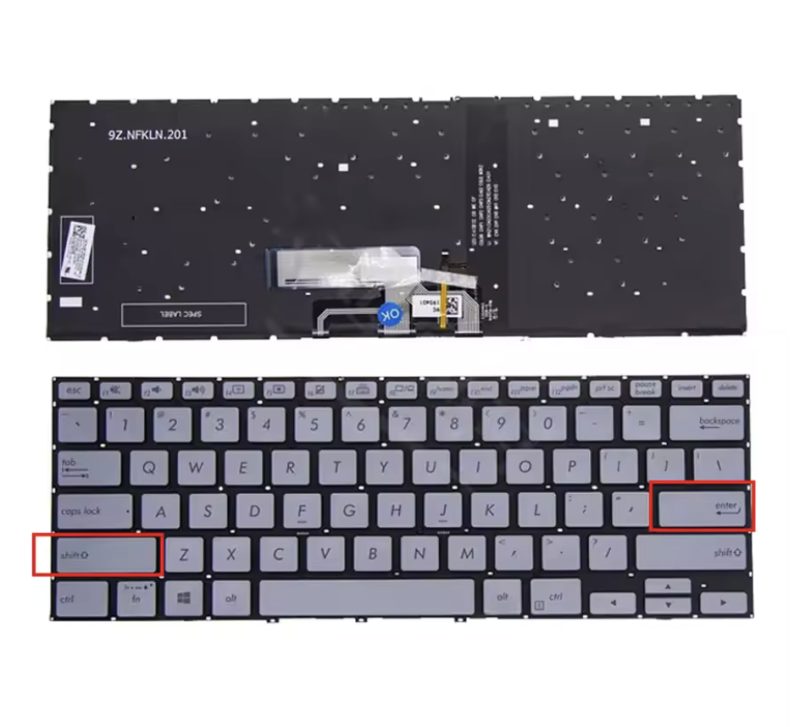 Bàn phím Asus UX462/UM462 màu bạc