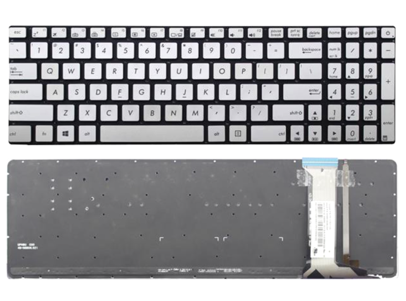 Bàn phím Asus GL551 bạc led