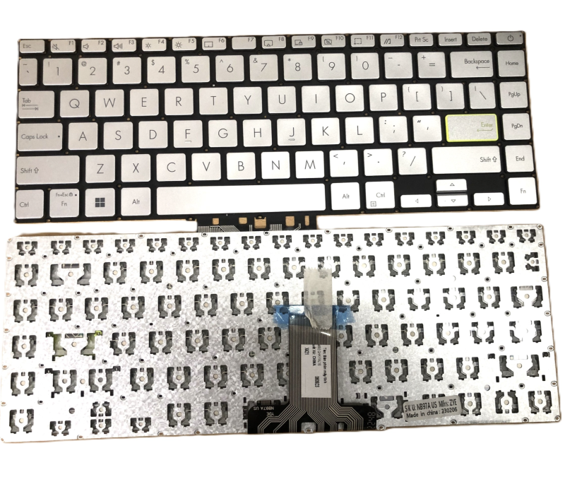 Bàn phím Asus X413/S433/X421 bạc zin