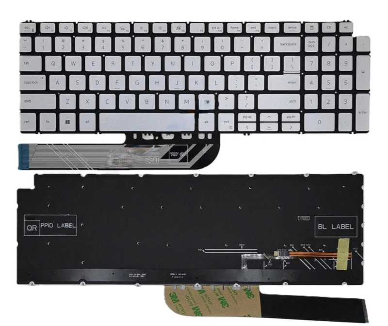 Bàn phím Dell 5584 bạc, không led, zin