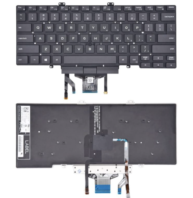 Bàn phím Dell 5400 có chuột trái phải, có led