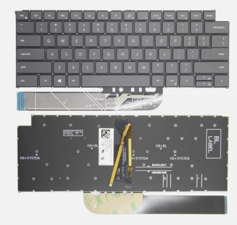 Bàn phím Dell Inspiron 13-5310/5410 có led