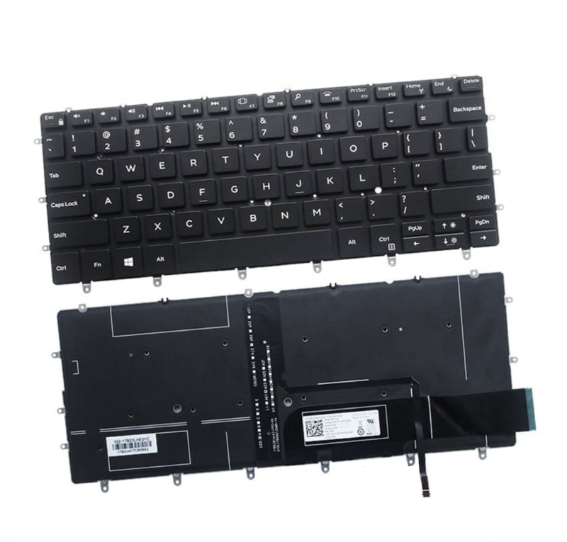 Bàn phím Dell XPS13-9370 Đen zin, không led