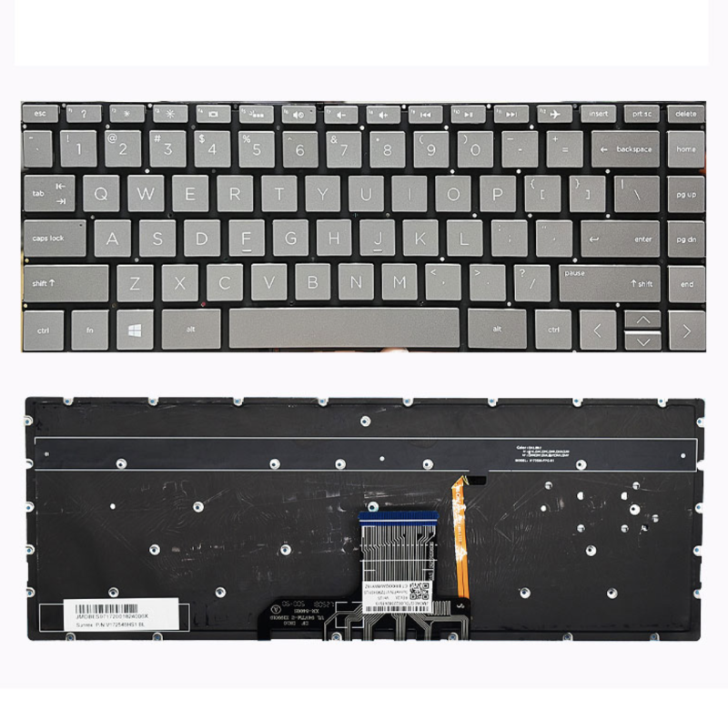 Bàn phím HP 13-AN/AQ/AH bạc, gold Zin