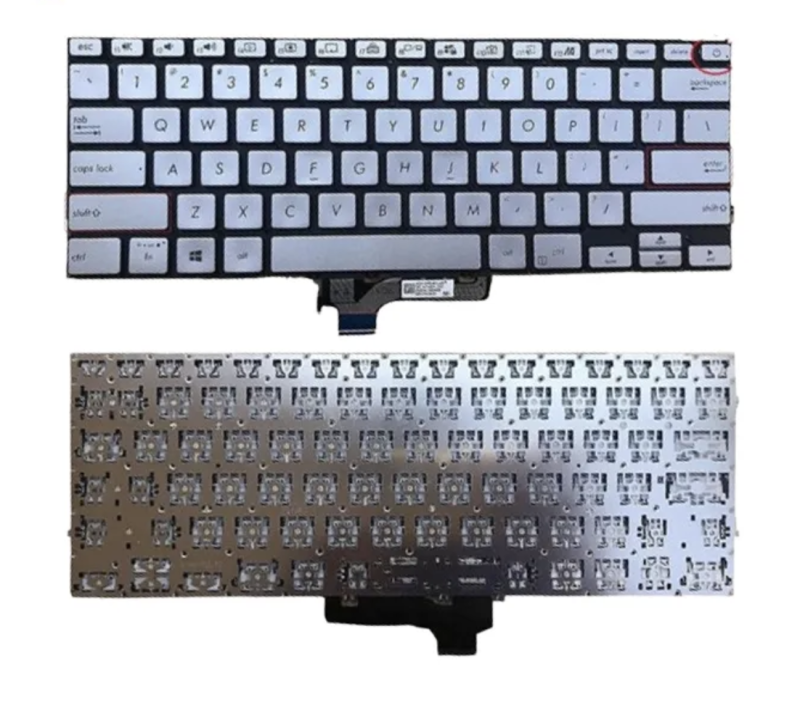 Bàn phím Asus UX431/S431 bạc zin led