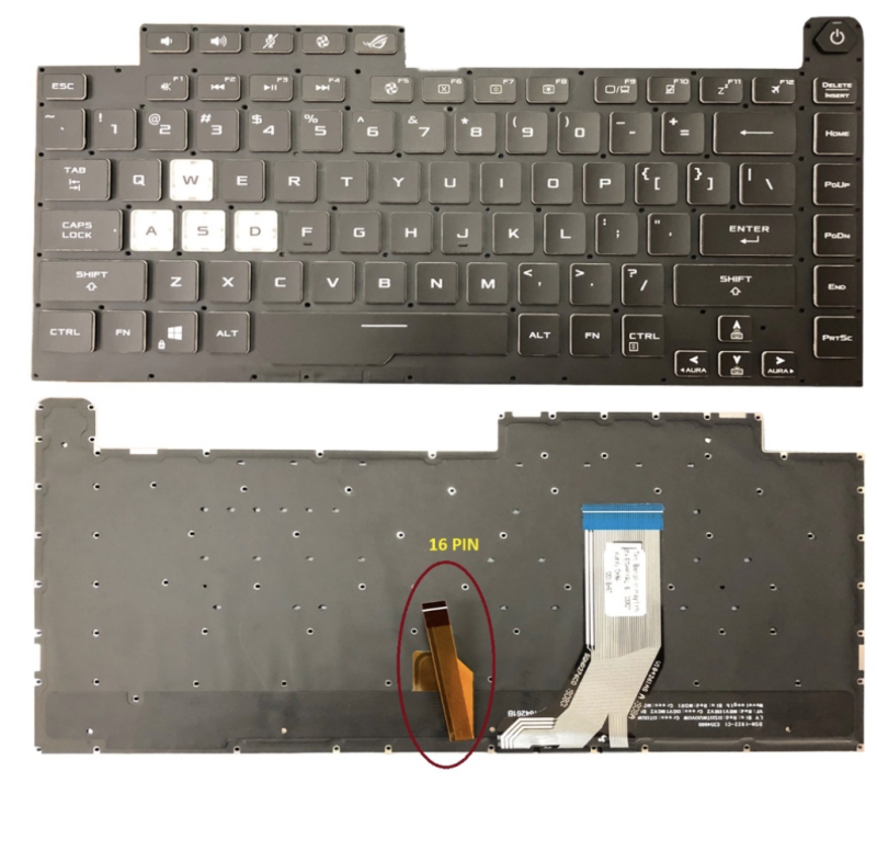 Bàn phím Asus G531/G512 Cáp led dài