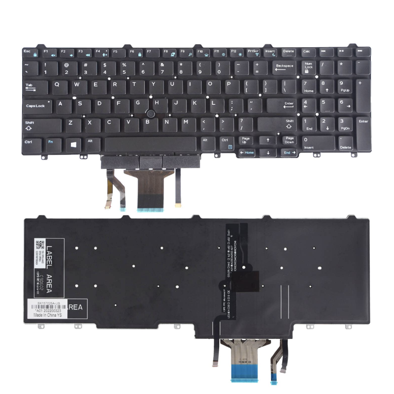 Bàn phím DELL E5550/E5570/M3510/M7510 có led có chuột